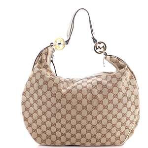 Gucci Twins Hobo Gg Canvas Large #243395G89B